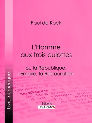 cover image of L'Homme aux trois culottes
